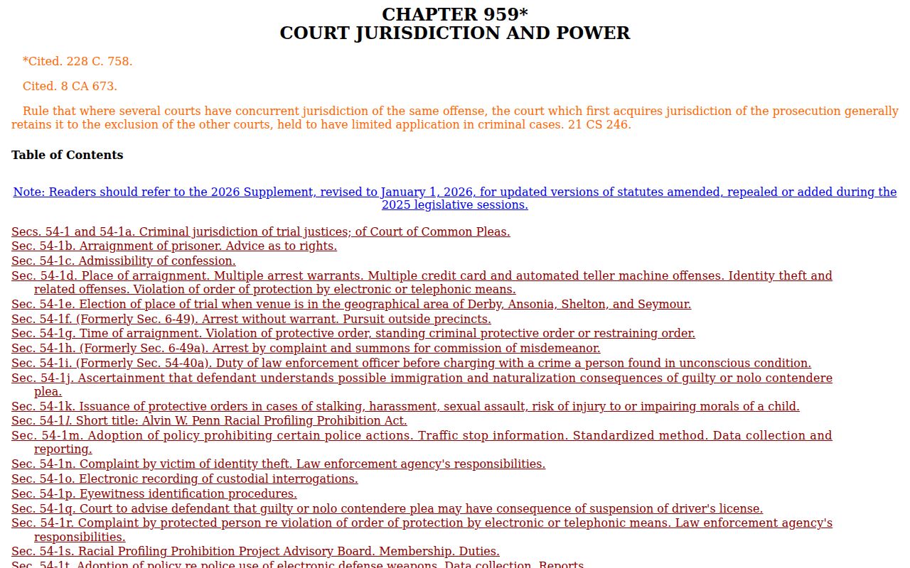 Greenwich Town municipal court warrant and capias statute